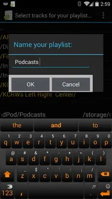 Just Playlists android App screenshot 1